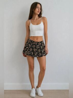 Forever 21 Floral Print Skirt Size XS